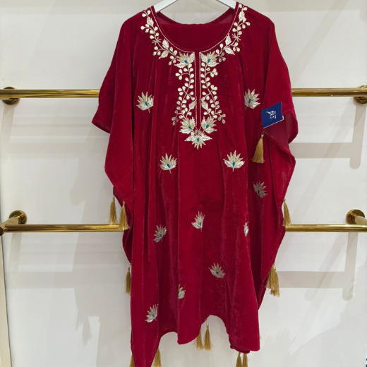 Blush Royale Velvet Kaftan