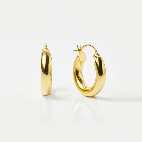 Golden Elegance Mini Hoops