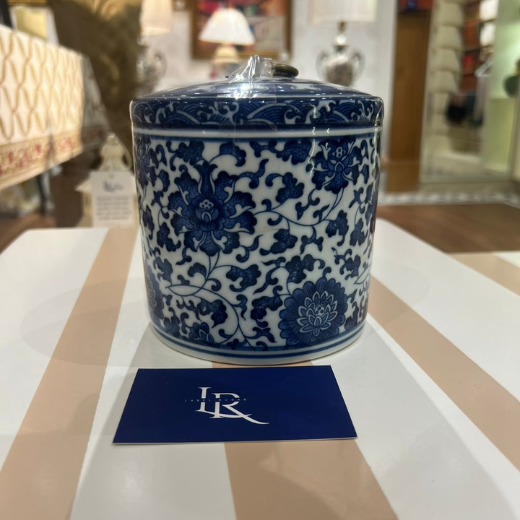 Porcelain Lotus Lid Jar